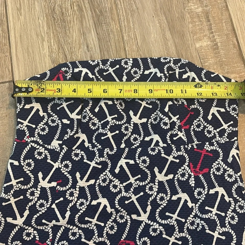 Lilly Pulitzer nautical strapless dress in size 8. Excellent condition - Picture 7 of 9